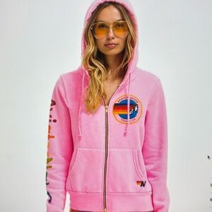 Aviator Nation Neon Pink Hoodie